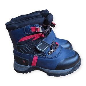 Swiss tech kid's Rain and Snow Boots with Insulation and Velcro Closure size 8